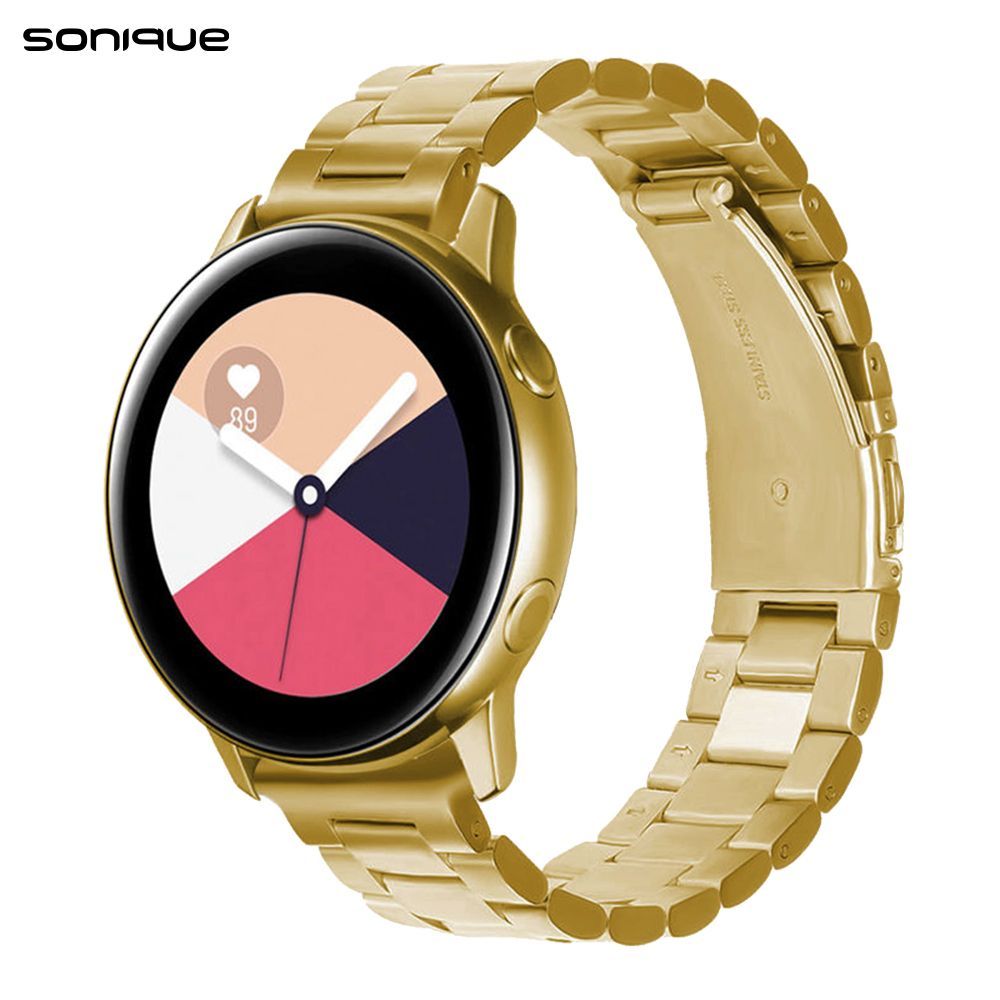 Λουράκι Stainless Steel Bracelet Sonique Classic 20mm για Samsung, Huawei, Amazfit, Xiaomi, Honor Χρυσό