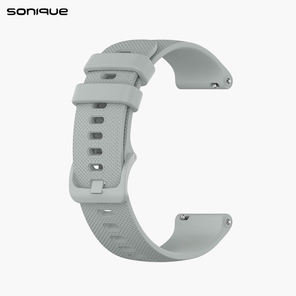 Λουράκι Σιλικόνης Dot Band Sonique 18mm για Garmin Forerunner255S/Venu 2S/vivomove 3S/vivoactive 4S Γκρι