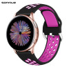 Λουράκι Σιλικόνης Universal Sport Band Sonique 22mm για Samsung, Huawei, Amazfit, Xiaomi, Honor Μαύρο / Μωβ