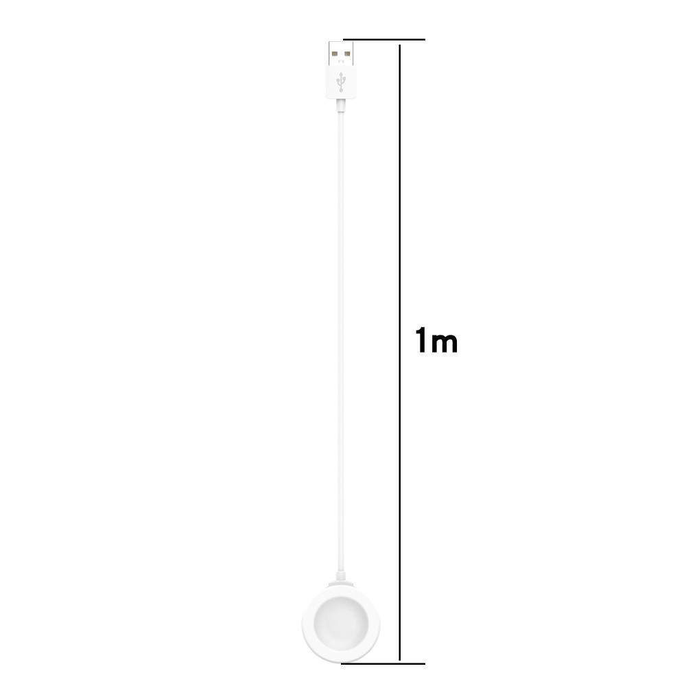 Ασύρματος Φορτιστής με Kαλώδιο USB-A 1μ για Huawei Watch GT3 Pro 46/43 / D/ GT Runner/ GT3 46/42 /Watch 3/3 Pro/ GT2 Pro/ECG Λευκό