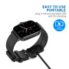 Καλώδιο Φόρτισης USB-A Dock για Amazfit GTR 2/2e GTS 2/2e/ Pop / Pop Pro / Bip U/ Bip 3  1 μέτρο Μαύρο