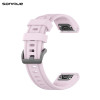 Λουράκι Σιλικόνης Stripe Dot Band Sonique 20mm για Garmin Fenix 7S/5S/5S Plus/6S/6S Pro/instinct 2S Βιολετί