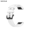 Λουράκι Σιλικόνης Stripe Dot Band Sonique 20mm για Garmin Fenix 7S/5S/5S Plus/6S/6S Pro/instinct 2S Λευκό