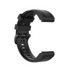 Λουράκι Σιλικόνης Stripe Dot Band Sonique 20mm για Garmin Fenix 7S/5S/5S Plus/6S/6S Pro/instinct 2S Μαύρο