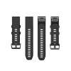 Λουράκι Σιλικόνης Stripe Dot Band Sonique 20mm για Garmin Fenix 7S/5S/5S Plus/6S/6S Pro/instinct 2S Μαύρο