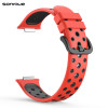 Λουράκι Σιλικόνης Sport Band Sonique για Huawei Fit 2 Active Κόκκινο/Μαύρο