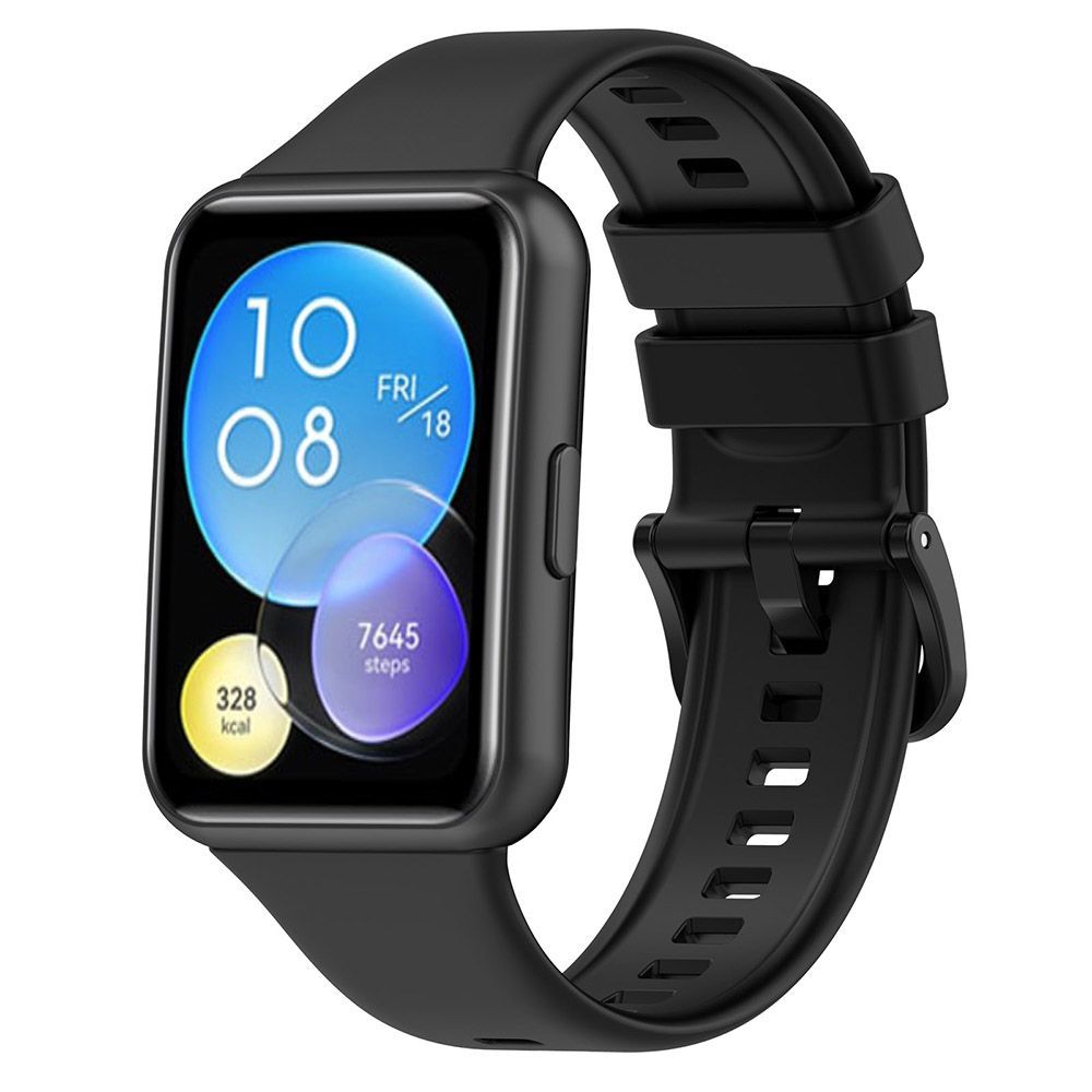 Λουράκι Σιλικόνης Soft Band Sonique για Huawei Fit 2 Active Μαύρο