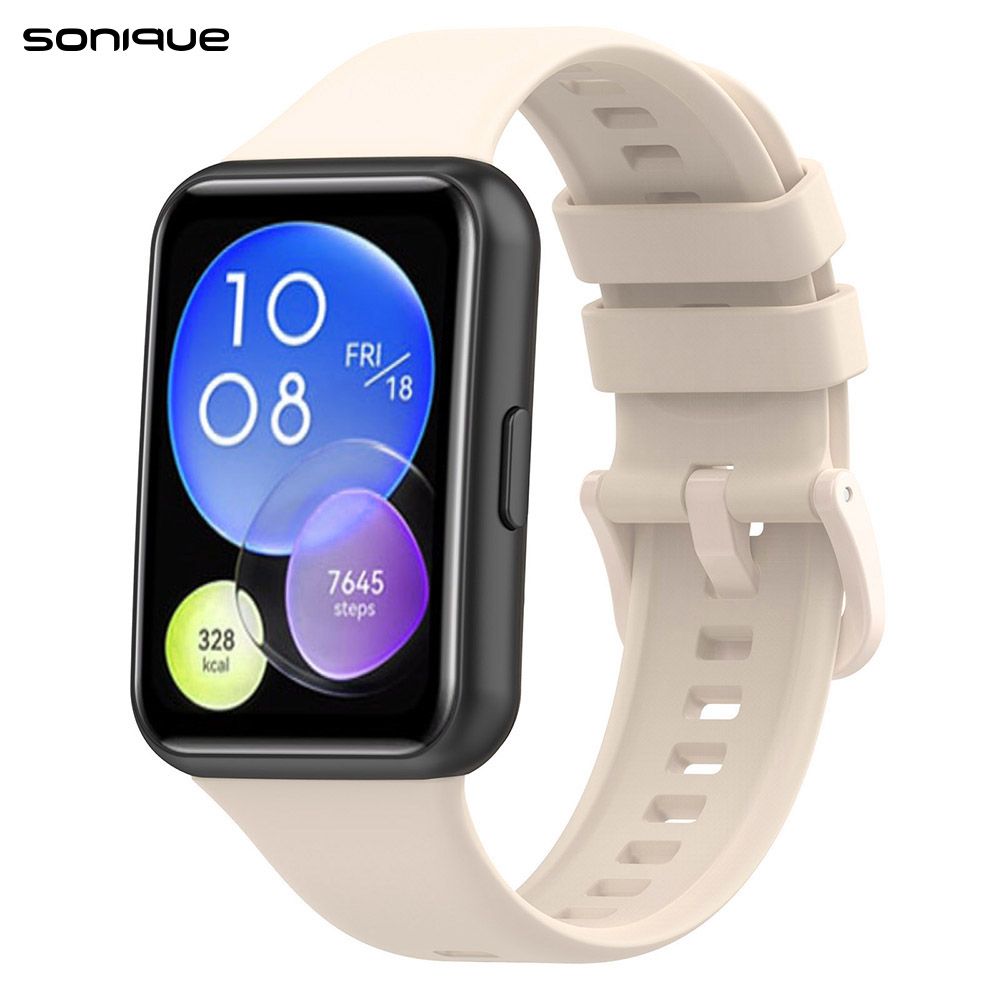 Λουράκι Σιλικόνης Soft Band Sonique για Huawei Fit 2 Active Σομόν