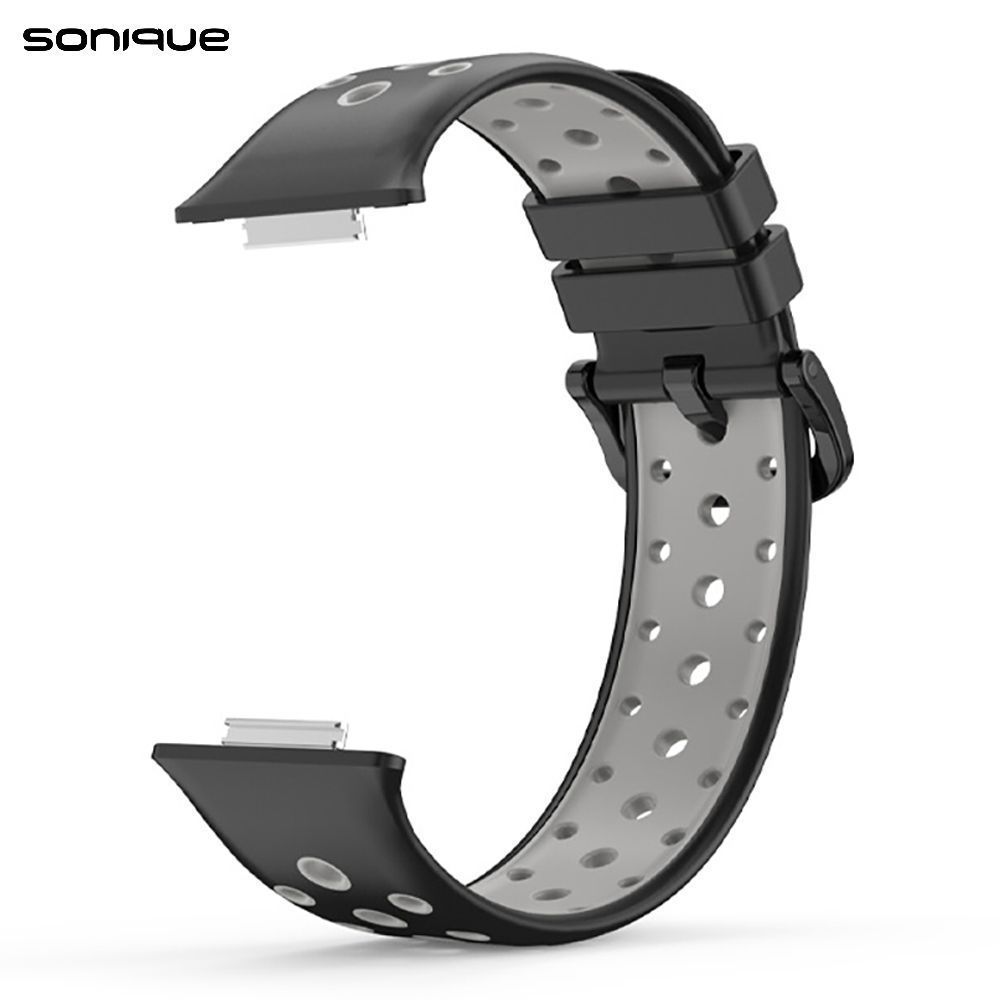 Λουράκι Σιλικόνης Sport Band Sonique για Huawei Fit 2 Active Μαύρο / Γκρι
