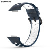 Λουράκι Σιλικόνης Sport Band Sonique για Huawei Fit 2 Active Μπλε Σκούρο/Λευκό