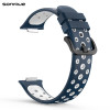Λουράκι Σιλικόνης Sport Band Sonique για Huawei Fit 2 Active Μπλε Σκούρο/Λευκό