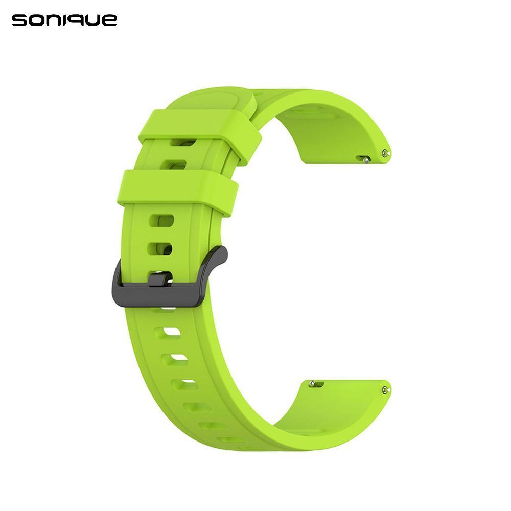 Λουράκι Σιλικόνης Soft Band Sonique 22mm για Amazfit GTR 3/ GTR 4/ GTR 47mm/GTR 3 pro/GTR 2e/GTR 2/3 Stratos/2 Stratos Λαχανί