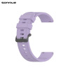 Λουράκι Σιλικόνης Soft Band Sonique 22mm για Amazfit GTR 3/ GTR 4/ GTR 47mm/GTR 3 pro/GTR 2e/GTR 2/3 Stratos/2 Stratos Μωβ Ανοιχτό