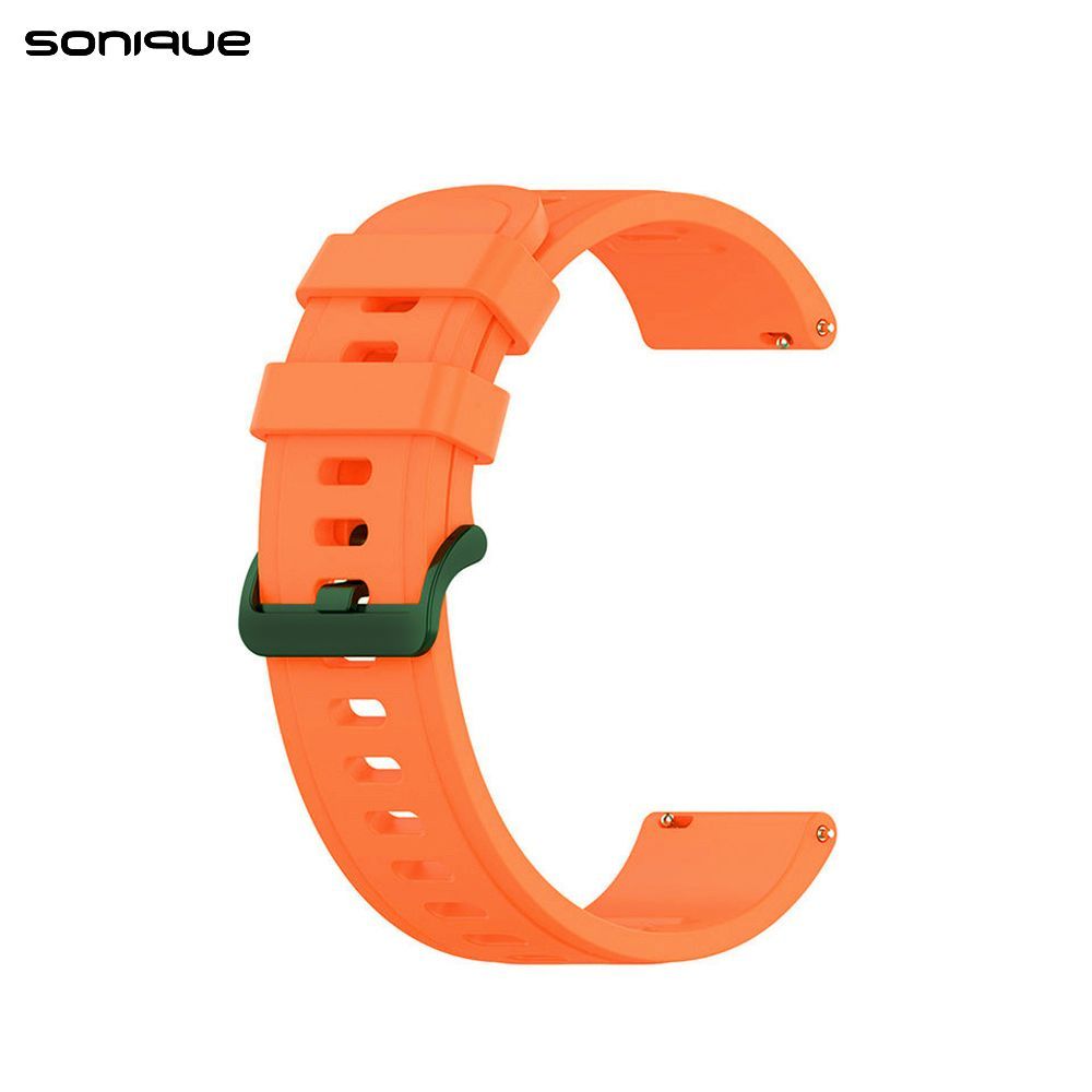 Λουράκι Σιλικόνης Soft Band Sonique 22mm για Amazfit GTR 3/ GTR 4/ GTR 47mm/GTR 3 pro/GTR 2e/GTR 2/3 Stratos/2 Stratos Πορτοκαλί