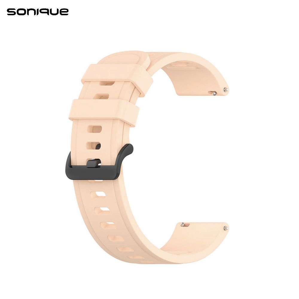 Λουράκι Σιλικόνης Soft Band Sonique 20mm για Amazfit GTS/GTS 2/GTS 2e/GTS 2mini/GTS3/GTR 42MM/BIP U/BIP/BIP lite/ZEPP E Ροζ