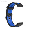 Λουράκι Σιλικόνης Sport Band Sonique 22mm για Amazfit GTR 3/ GTR 4/ GTR 47mm/GTR 3 pro/GTR 2e/GTR 2/3 Stratos/2 Stratos Μαύρο/Μπλε