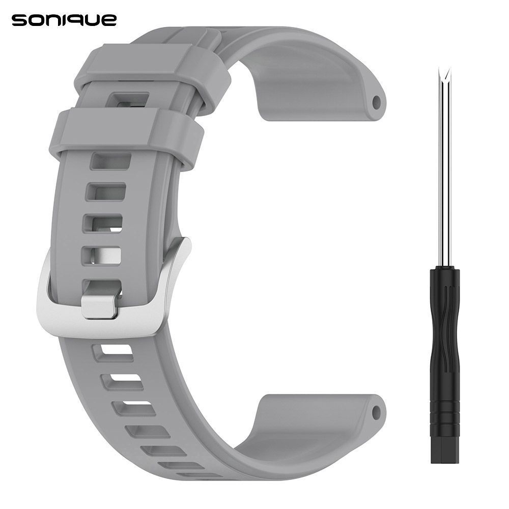 Λουράκι Σιλικόνης Soft Band Sonique για Garmin Fenix 5/5 Plus/6/6 Pro/7/Sapphire/EPIX gen2/Descent G1/forerunner 935/945/955 Γκρι