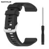 Λουράκι Σιλικόνης Soft Band Sonique για Garmin Fenix 5/5 Plus/6/6 Pro/7/Sapphire/EPIX gen2/Descent G1/forerunner 935/945/955 Μαύρο