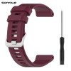 Λουράκι Σιλικόνης Soft Band Sonique για Garmin Fenix 5/5 Plus/6/6 Pro/7/Sapphire/EPIX gen2/Descent G1/forerunner 935/945/955 Μπορντό