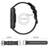 Λουράκι Σιλικόνης Soft Band Sonique για Garmin Fenix 5/5 Plus/6/6 Pro/7/Sapphire/EPIX gen2/Descent G1/forerunner 935/945/955 Μπορντό