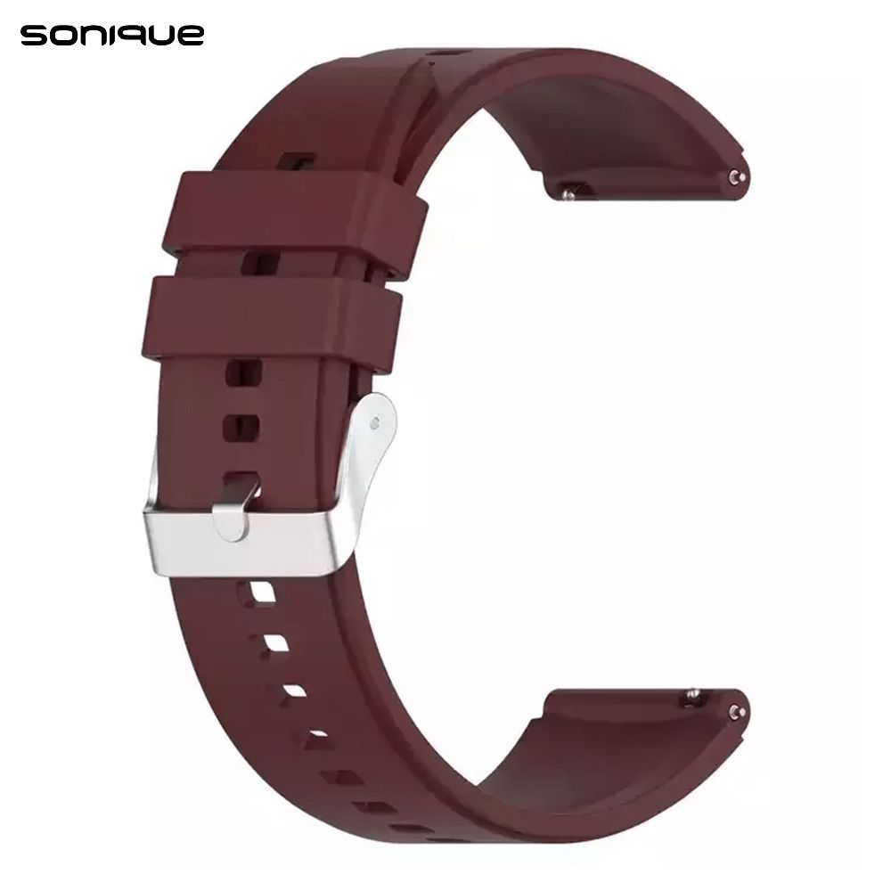 Λουράκι Σιλικόνης Smooth Band Sonique 20mm για Huawei Watch GT3 42mm/GT3Pro 43mm/GT2 42mm Μπορντό