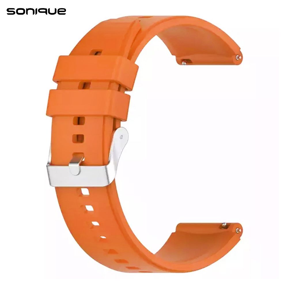 Λουράκι Σιλικόνης Smooth Band Sonique 20mm για Huawei Watch GT3 42mm/GT3Pro 43mm/GT2 42mm Πορτοκαλί