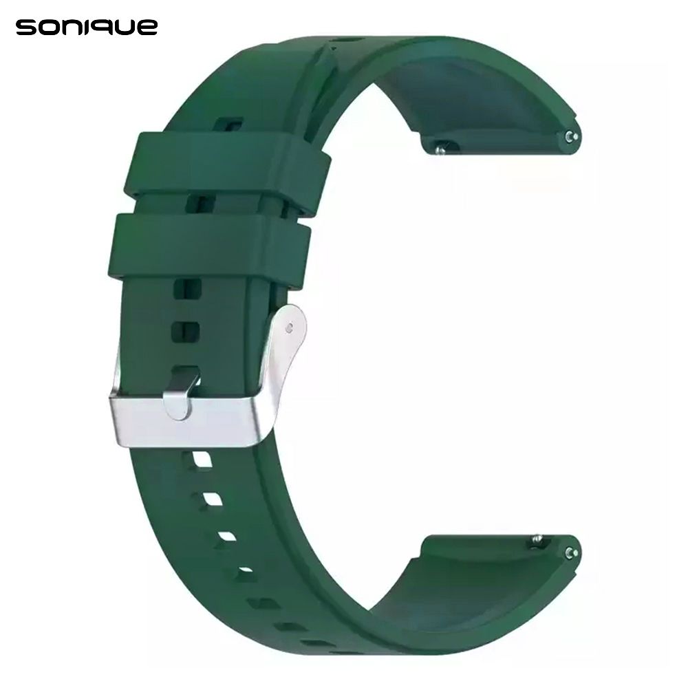 Λουράκι Σιλικόνης Smooth Band Sonique 20mm για Huawei Watch GT3 42mm/GT3Pro 43mm/GT2 42mm Πράσινο Σκούρο