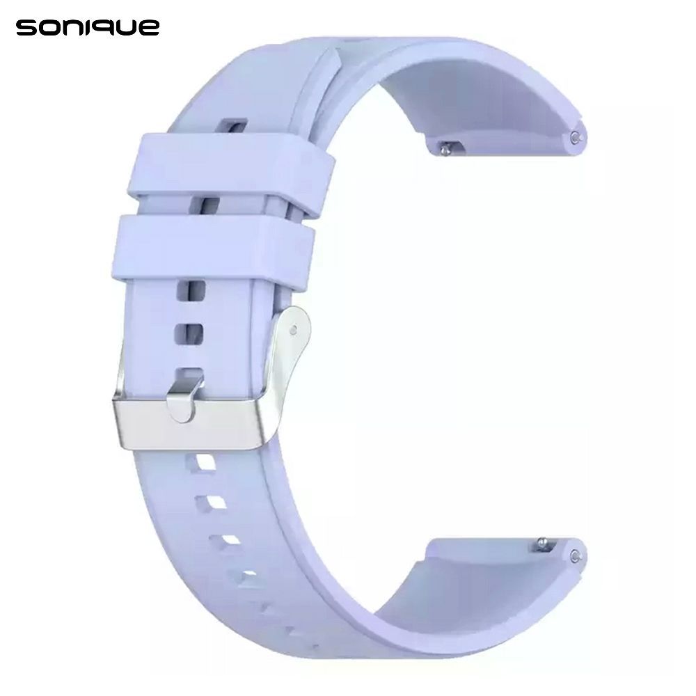 Λουράκι Σιλικόνης Smooth Band Sonique 22mm για Huawei Watch GT3/GT3 Pro 46mm/ GT2/GT2 Pro 46mm/ GT 42mm/46mm/GT 2e/3/3 Pro Λιλά