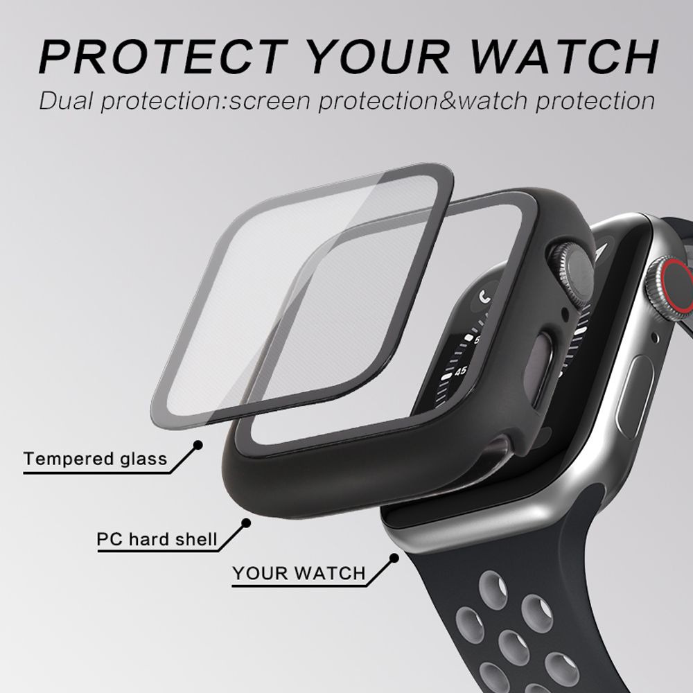 Θήκη Προστασία PC + Tempered Glass Sonique για Apple Watch Apple Watch 1/2/3 38 mm Ροζ Χρυσό