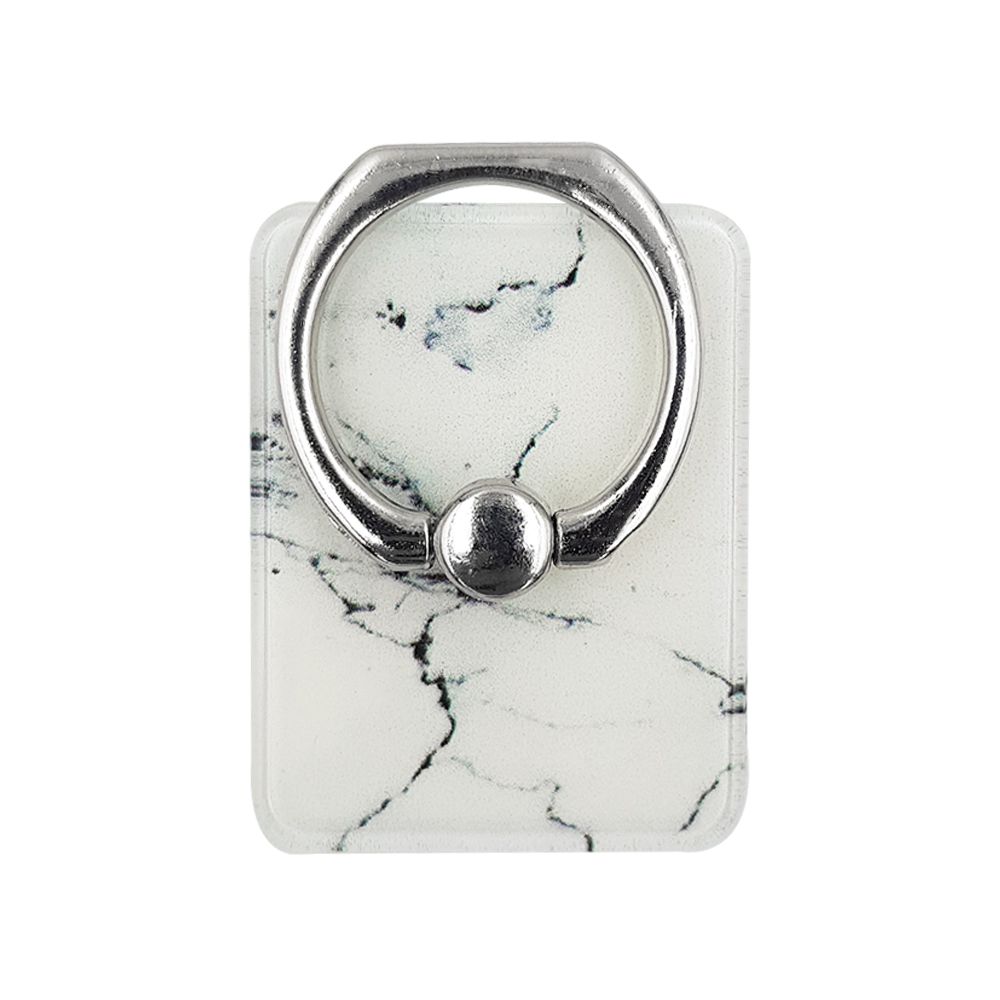 Αυτοκόλλητο Δαχτυλίδι Bracket Marble Λευκό