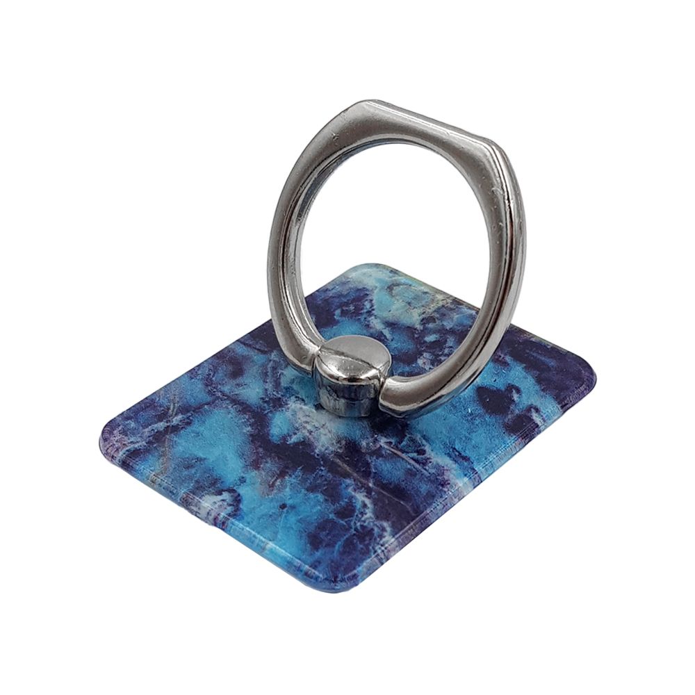 Αυτοκόλλητο Δαχτυλίδι Bracket Marble Μπλέ