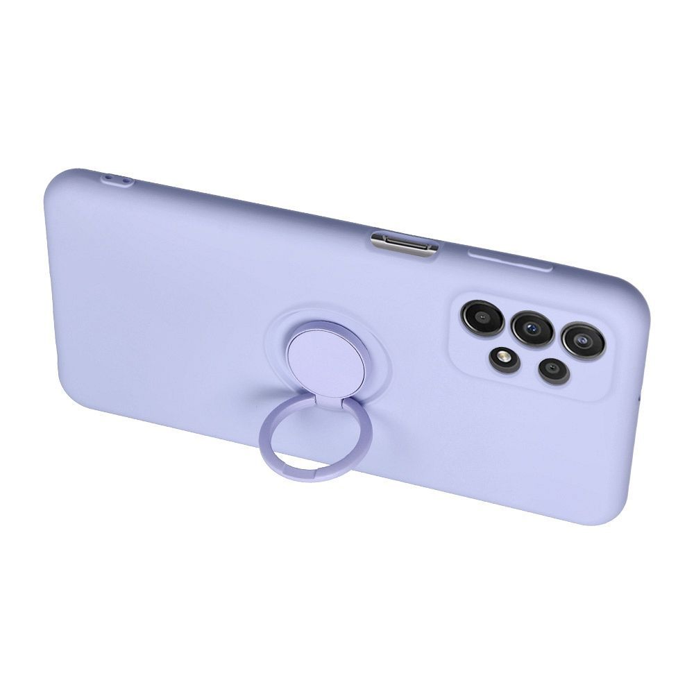 Θήκη Σιλικόνης Ring Case Samsung Galaxy A23 5G / Galaxy A23 4G Λιλά