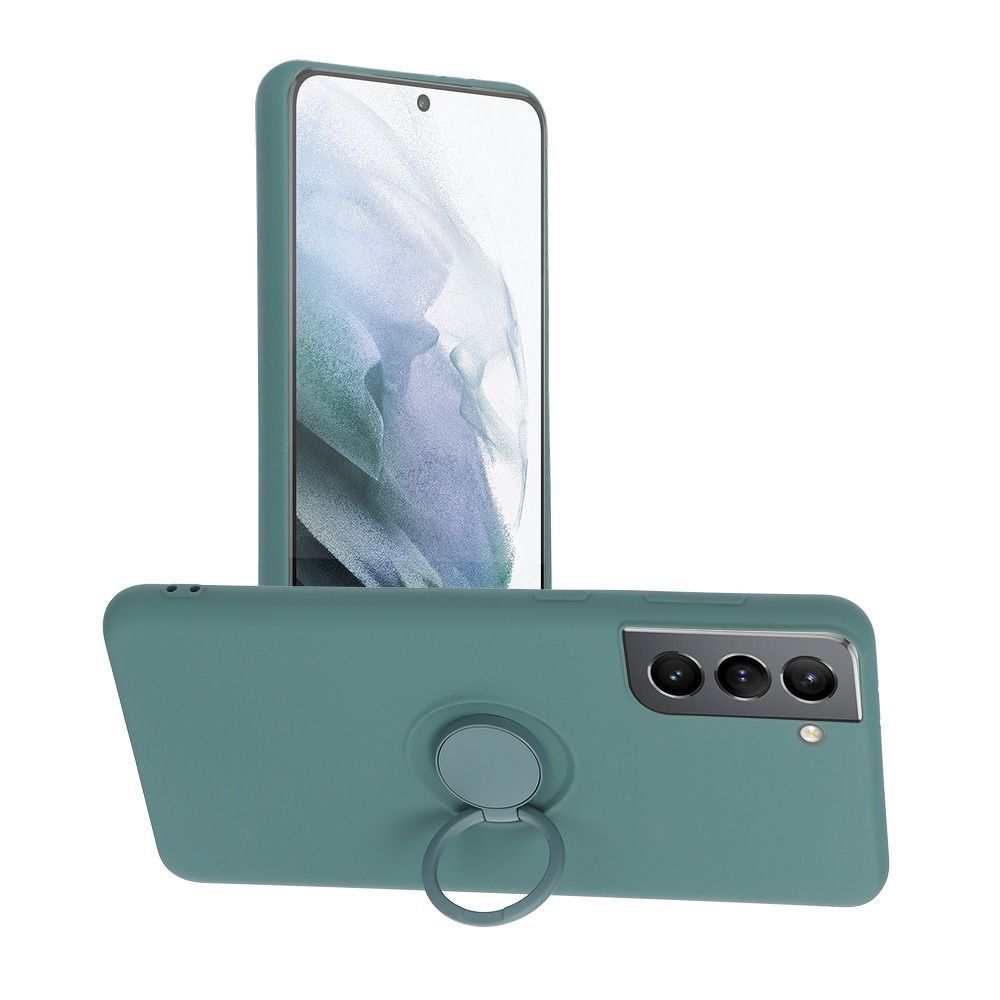 Θήκη Σιλικόνης Ring Case Samsung Galaxy A13 4G Πράσινο Σκούρο
