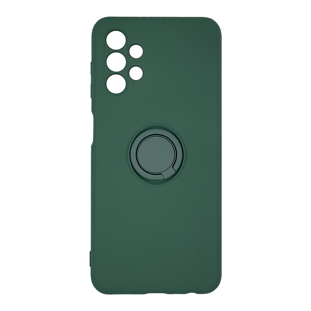 Θήκη Σιλικόνης Ring Case Samsung Galaxy A13 4G Πράσινο Σκούρο
