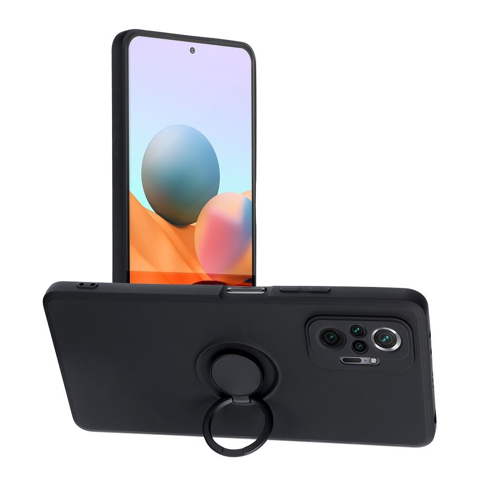Θήκη Σιλικόνης Ring Case Xiaomi Redmi Note 11 4G / Redmi Note 11S Μαύρο