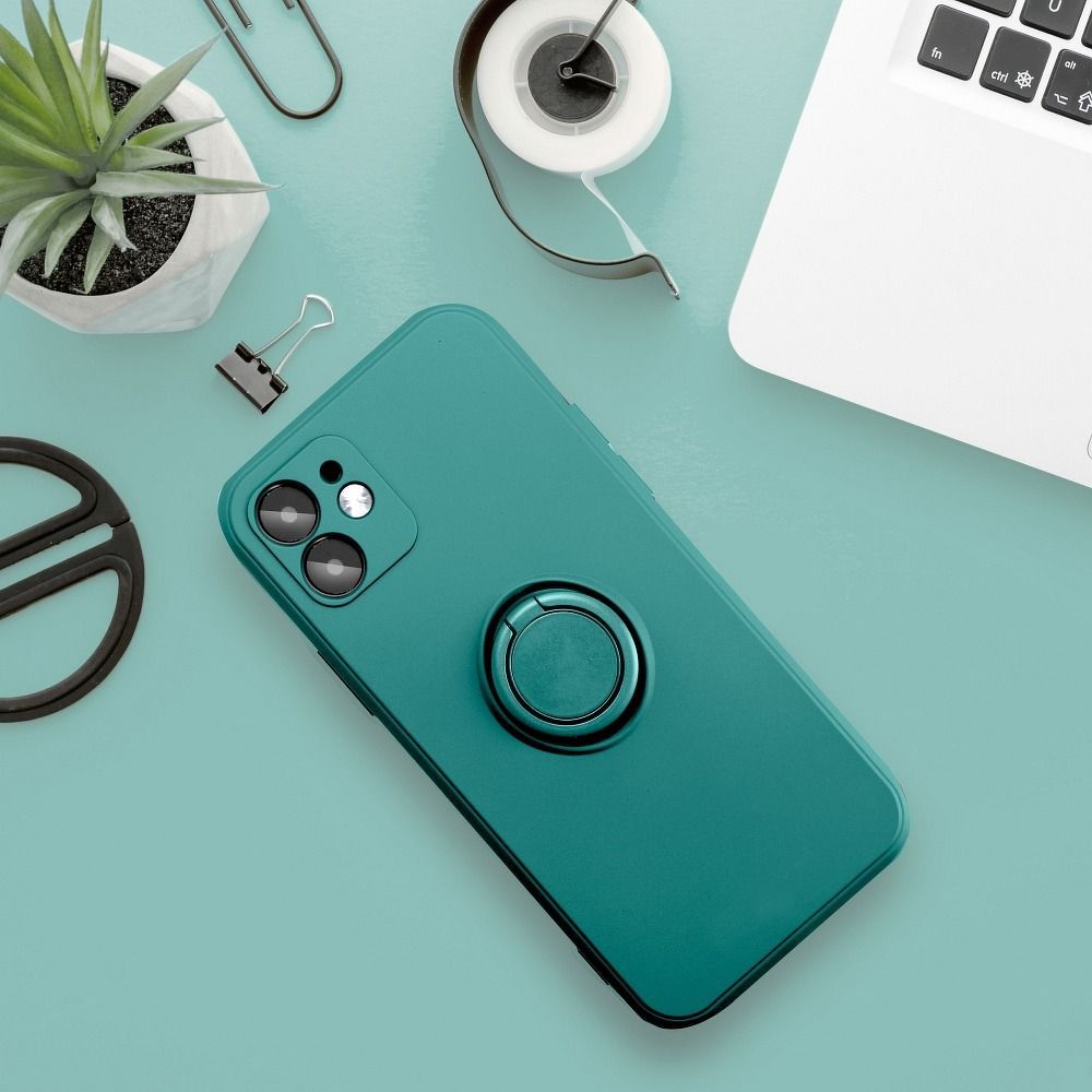 Θήκη Σιλικόνης Ring Case Xiaomi Redmi Note 11 4G / Redmi Note 11S Πράσινο Σκούρο