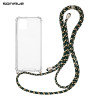 Θήκη Σιλικόνης με Κορδόνι Sonique Armor Clear Apple iPhone 12 mini Rainbow Πράσινο