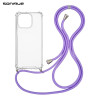 Θήκη Σιλικόνης με Κορδόνι Sonique Armor Clear Apple iPhone 14 Pro Λιλά