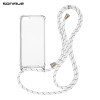 Θήκη Σιλικόνης με Κορδόνι Sonique Armor Clear Apple iPhone 7 / iPhone 8 / iPhone SE 2020 / iPhone SE 2022 Rainbow Λευκό