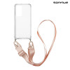 Θήκη Σιλικόνης με Strap Sonique Armor Clear Xiaomi Poco F4 5G Ροζ