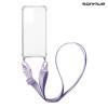 Θήκη Σιλικόνης με Strap Sonique Armor Clear Xiaomi Redmi Note 11 Pro Plus 5G Λιλά
