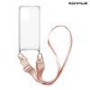 Θήκη Σιλικόνης με Strap Sonique Armor Clear Xiaomi Redmi Note 11 Pro Plus 5G Ροζ