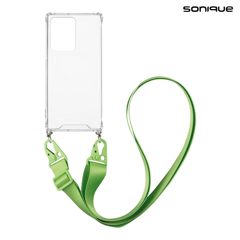 Θήκη Σιλικόνης με Strap Sonique Armor Clear Xiaomi Xiaomi 11T / Xiaomi 11T Pro Πράσινο Ανοιχτό
