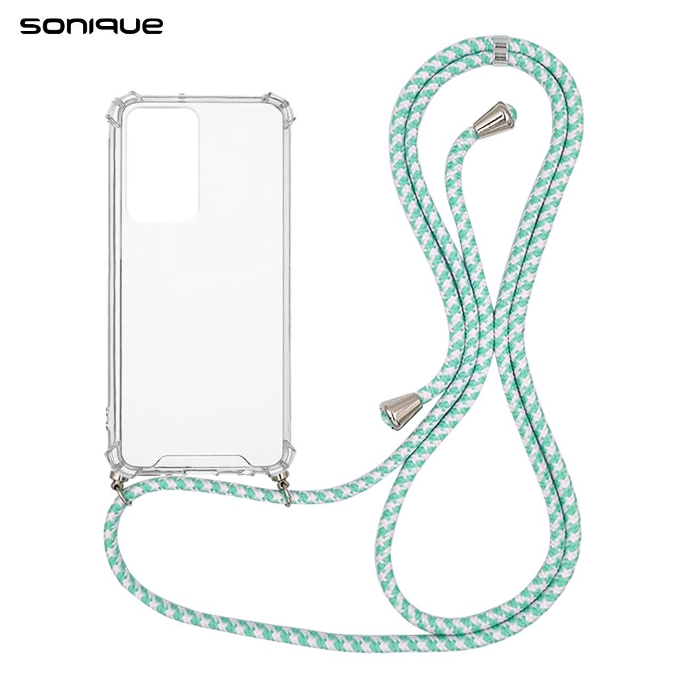Θήκη Σιλικόνης με Κορδόνι Sonique Armor Clear Xiaomi Redmi Note 11 Pro Plus 5G Rainbow Βεραμάν
