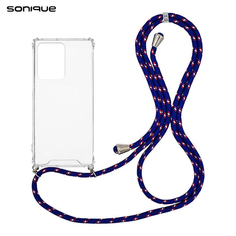 Θήκη Σιλικόνης με Κορδόνι Sonique Armor Clear Xiaomi Xiaomi 11T / Xiaomi 11T Pro Rainbow Μπλε