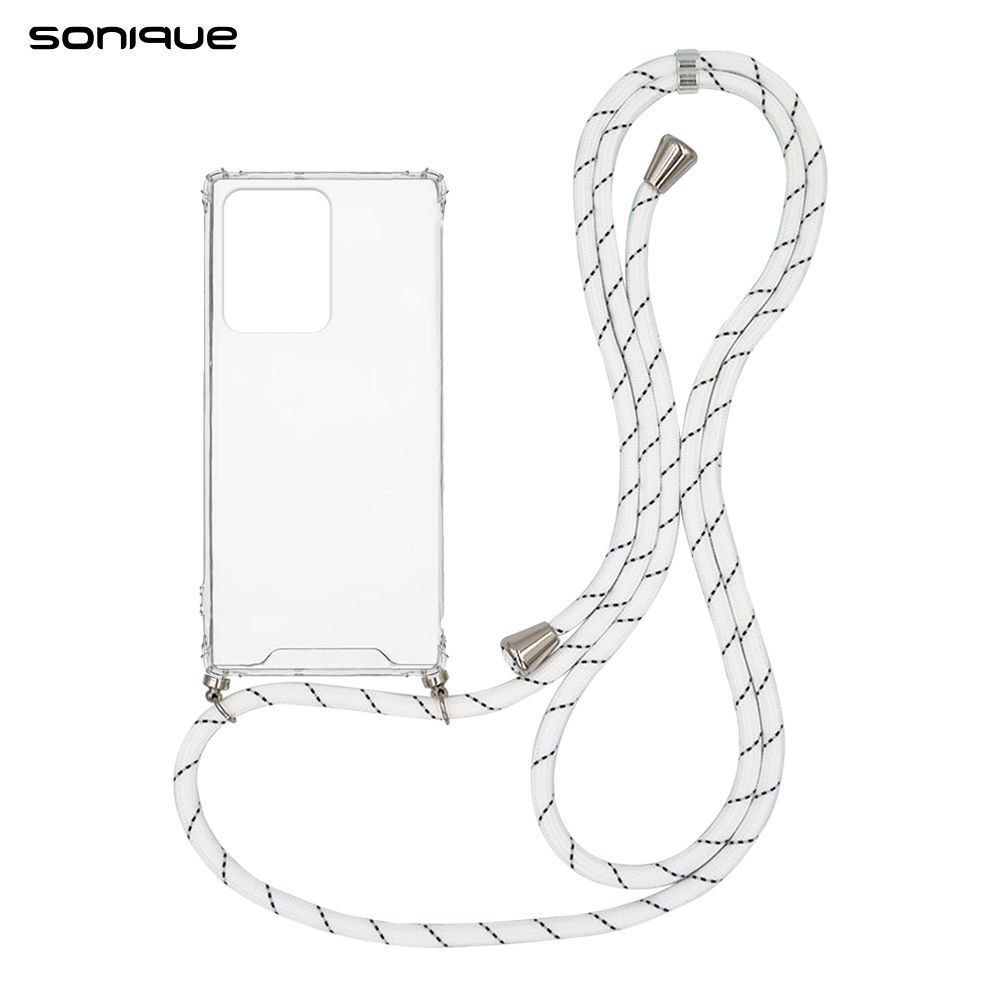 Θήκη Σιλικόνης με Κορδόνι Sonique Armor Clear Xiaomi Xiaomi 11T / Xiaomi 11T Pro Rainbow Λευκό