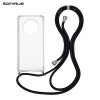 Θήκη Σιλικόνης με Κορδόνι Sonique Armor Clear Huawei Nova Y90 Μαύρο