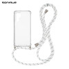 Θήκη Σιλικόνης με Κορδόνι Sonique Armor Clear Huawei P30 Pro Rainbow Λευκό