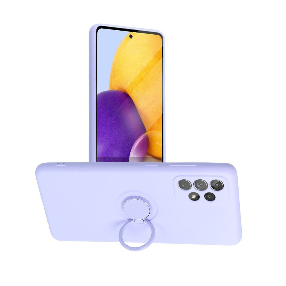Θήκη Σιλικόνης Ring Case Samsung Galaxy A52 4G/5G / Galaxy A52s 5G Λιλά