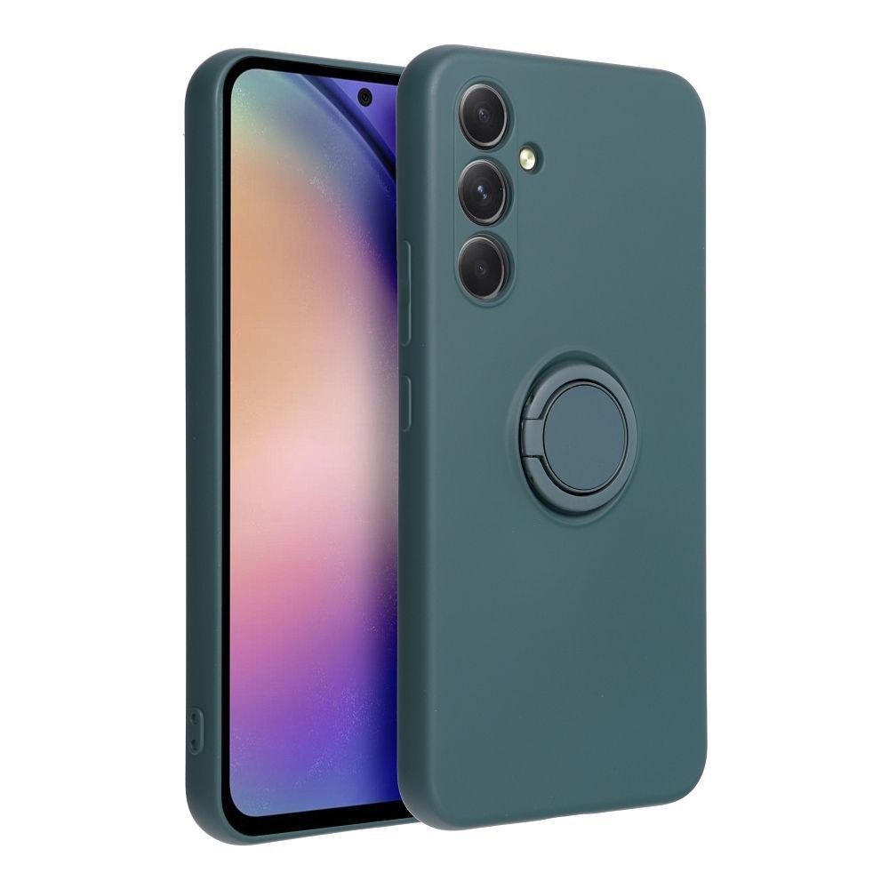 Θήκη Σιλικόνης Ring Case Samsung Galaxy A54 5G Πράσινο Σκούρο